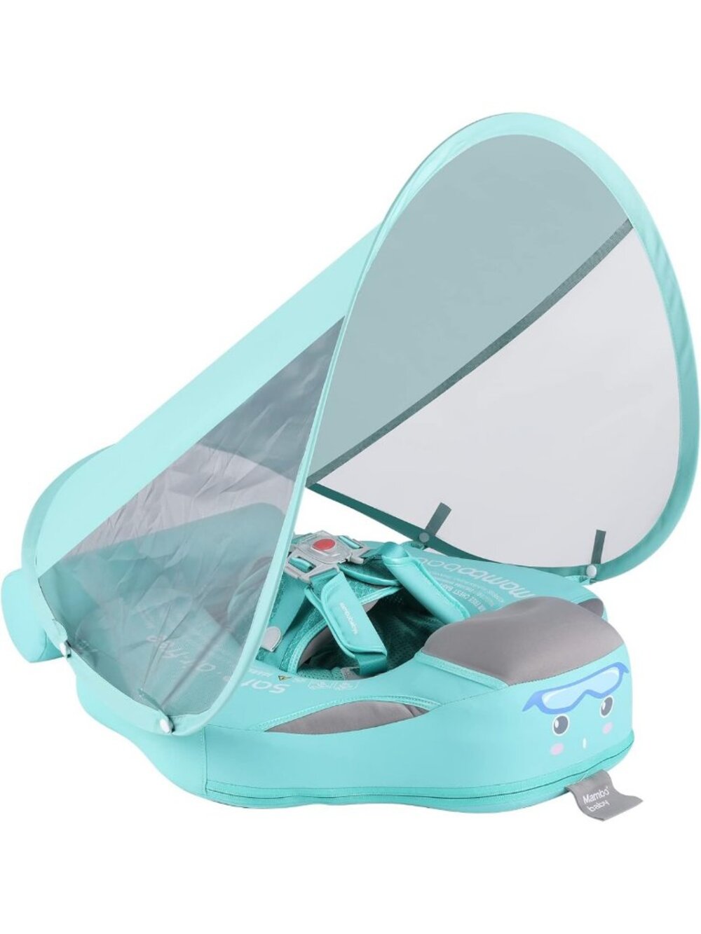 Cozy Baby Swim Float with Canopy | Non-Inflatable Infant Pool Float for 3-24